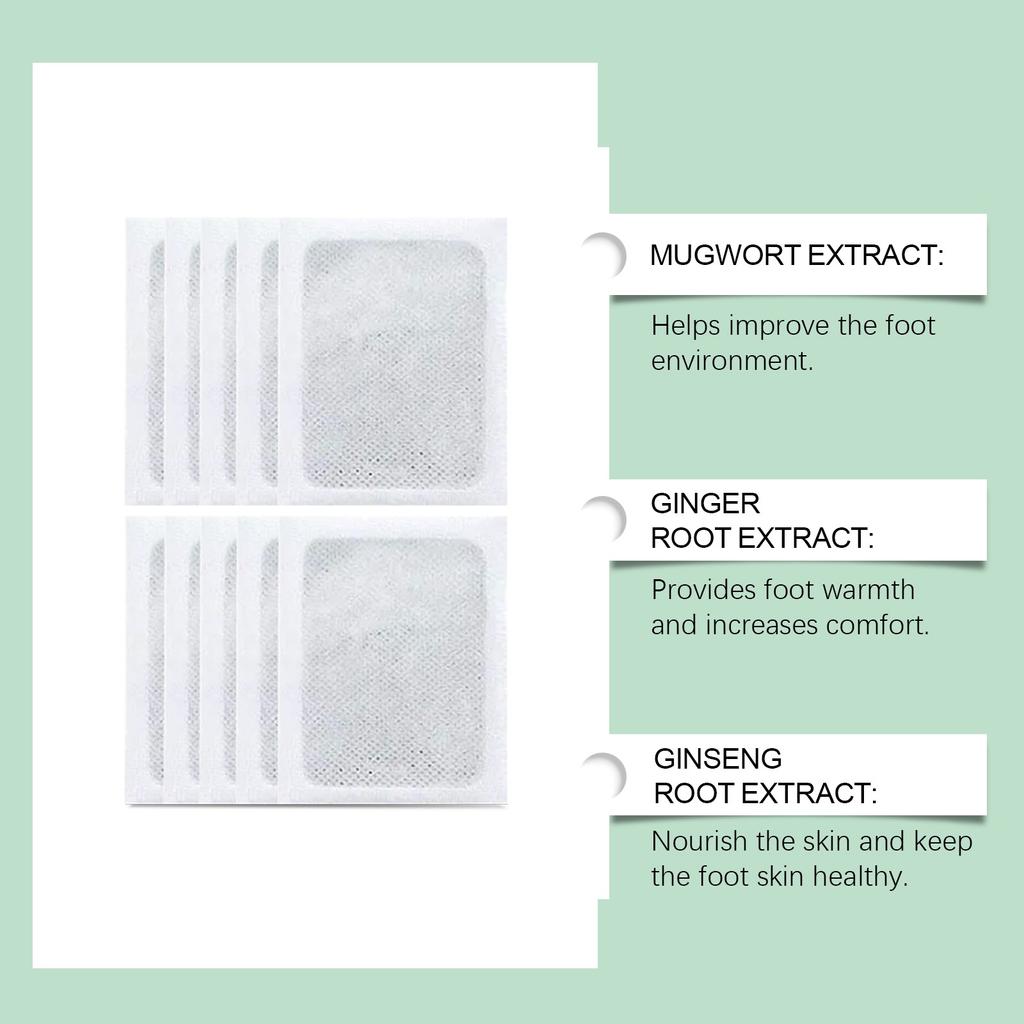 100% Herbal &amp; Gentle Ingredient Detox Foot Pads (Pack of 2) 20 Patches