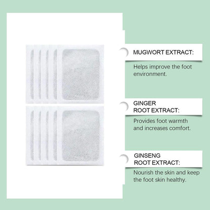 100% Herbal & Gentle Ingredient Detox Foot Pads (Pack of 2) 20 Patches